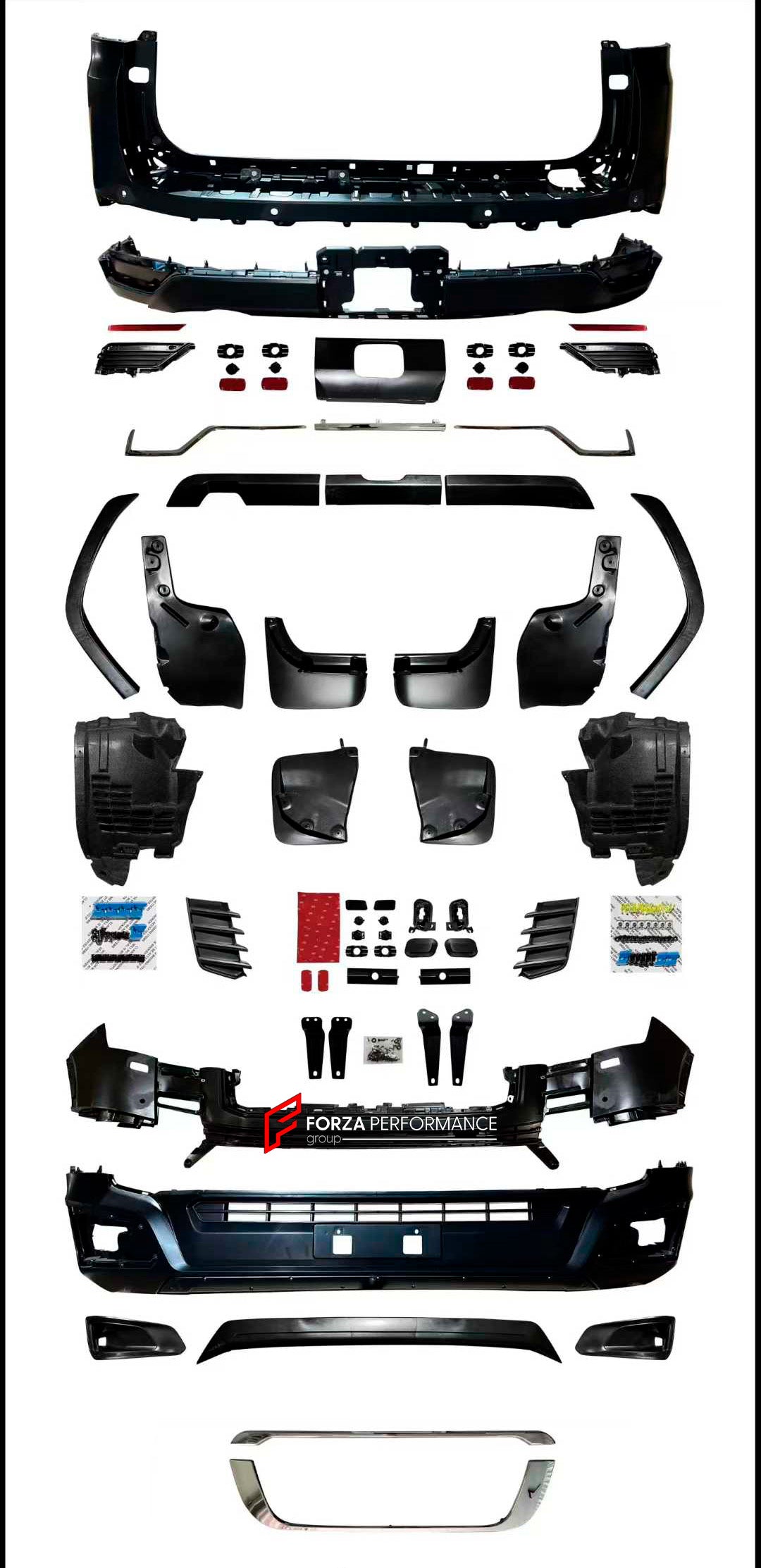 CONVERSION BODY KIT for TOYOTA LAND CRUISER 300 SERIES LC300 TLC300 J300 2022 - 2025 upgrade to LAND CRUISER 300 SERIES 2026+ FACELIFT