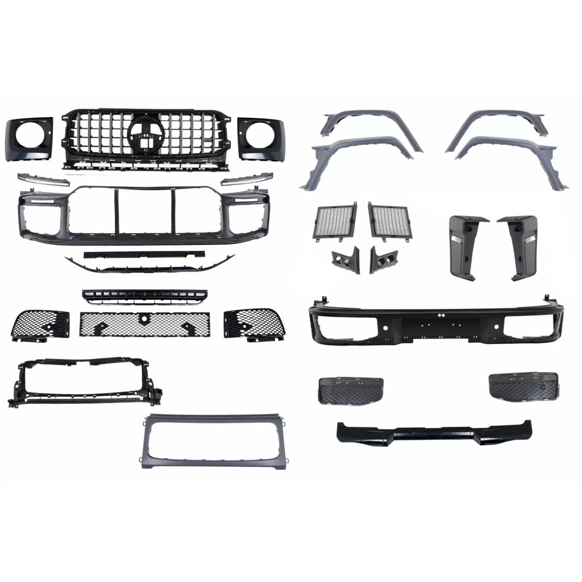 Conversion Body Kit suitable for Mercedes G-Class W465 (2024-up) G63 B-Look Chrome Grille – product image 1