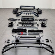 CONVERSION BODY KIT with FRONT BUMPER GRILLE PROTECTOR BULL BAR GUARD for MERCEDES BENZ G CLASS W465 2024+ to G63 AMG W465 2025+