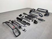 CONVERSION BODY KIT with FRONT BUMPER GRILLE PROTECTOR BULL BAR GUARD for MERCEDES BENZ G CLASS W465 2024+ to G63 AMG W465 2025+