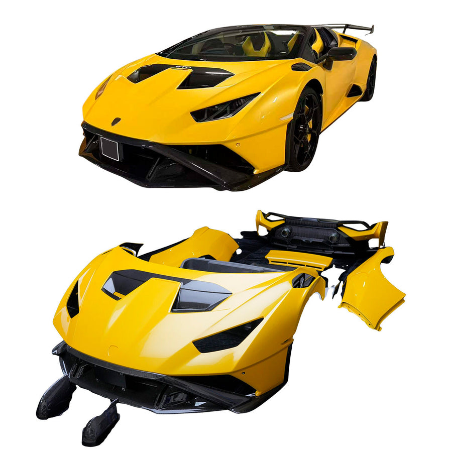 Buy Now CONVERSION CARBON BODY KIT for LAMBORGHINI HURACAN LP580 LP610 LP640 EVO SPYDER 2016 + upgrade to HURACAN STO LP 640 and upgrade car parts from SIR Tuning at the Best Price. Headlights, Tail lights, Bodykits, Navigations, body kit and more - Fast & Free Shipping within Europe, US & Worldwide.