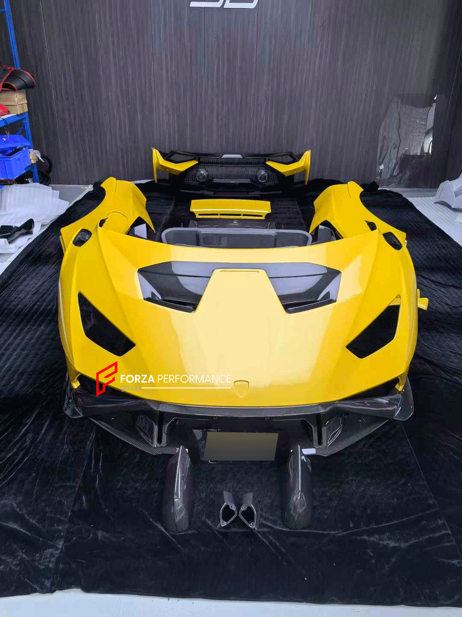 Buy Now CONVERSION UPGRADE CARBON BODY KIT for LAMBORGHINI HURACAN LP580 LP610 2014 - 2019 SPYDER upgrade to HURACAN STO LP 640 and upgrade car parts from SIR Tuning at the Best Price. Headlights, Tail lights, Bodykits, Navigations, Carbon body kit and more - Fast & Free Shipping within Europe, US & Worldwide.
