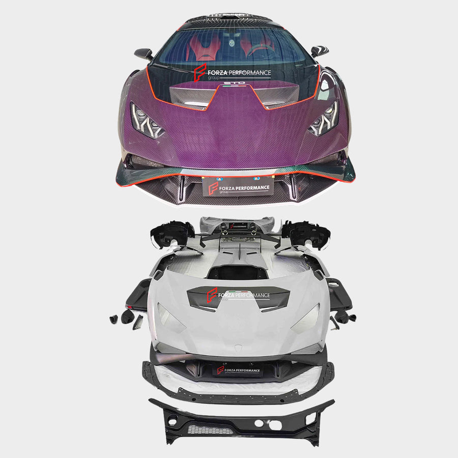 Buy Now CONVERSION UPGRADE CARBON BODY KIT for LAMBORGHINI HURACAN LP580 LP610 2014 - 2019 upgrade to HURACAN STO LP 640 facelift and upgrade car parts from SIR Tuning at the Best Price. Headlights, Tail lights, Bodykits, Navigations, body kit and more - Fast & Free Shipping within Europe, US & Worldwide.