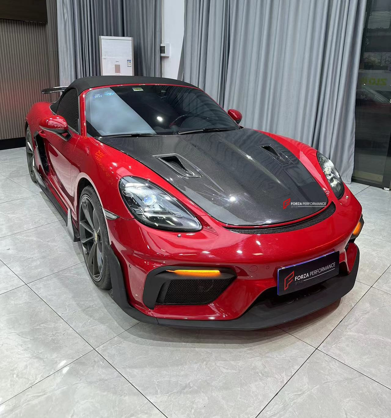 CONVERSION DRY CARBON BODY KIT for PORSCHE 718 982 CAYMAN BOXSTER UPGRADE TO GT4 2016+