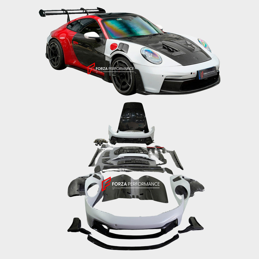 Buy Now CONVERSION DRY CARBON BODY KIT for PORSCHE 911 992.1 CARRERA CARRERA S 2019 - 2025 UPGRADE to PORSCHE 911 992 GT3 RS and upgrade car parts from SIR Tuning at the Best Price. Headlights, Tail lights, Bodykits, Navigations, Carbon body kit and more - Fast & Free Shipping within Europe, US & Worldwide.