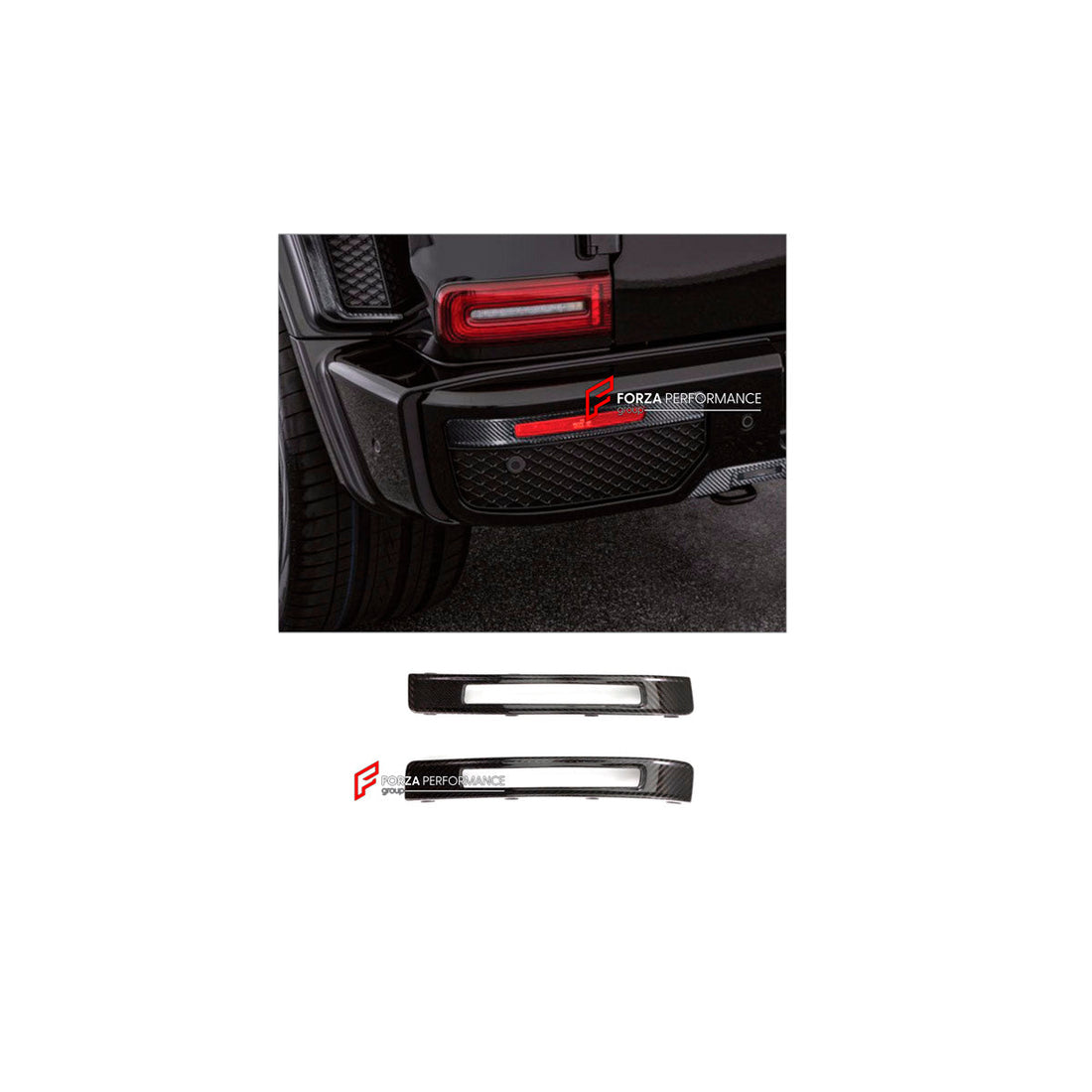 Buy Now CONVERSION DRY CARBON REAR BUMPER TRIMS for MERCEDES-BENZ G-CLASS W463 2008 - 2018 UPGRADE to G-CLASS W464 2019 - 2024 and upgrade car parts from SIR Tuning at the Best Price. Headlights, Tail lights, Bodykits, Navigations, Body Kit and more - Fast & Free Shipping within Europe, US & Worldwide.