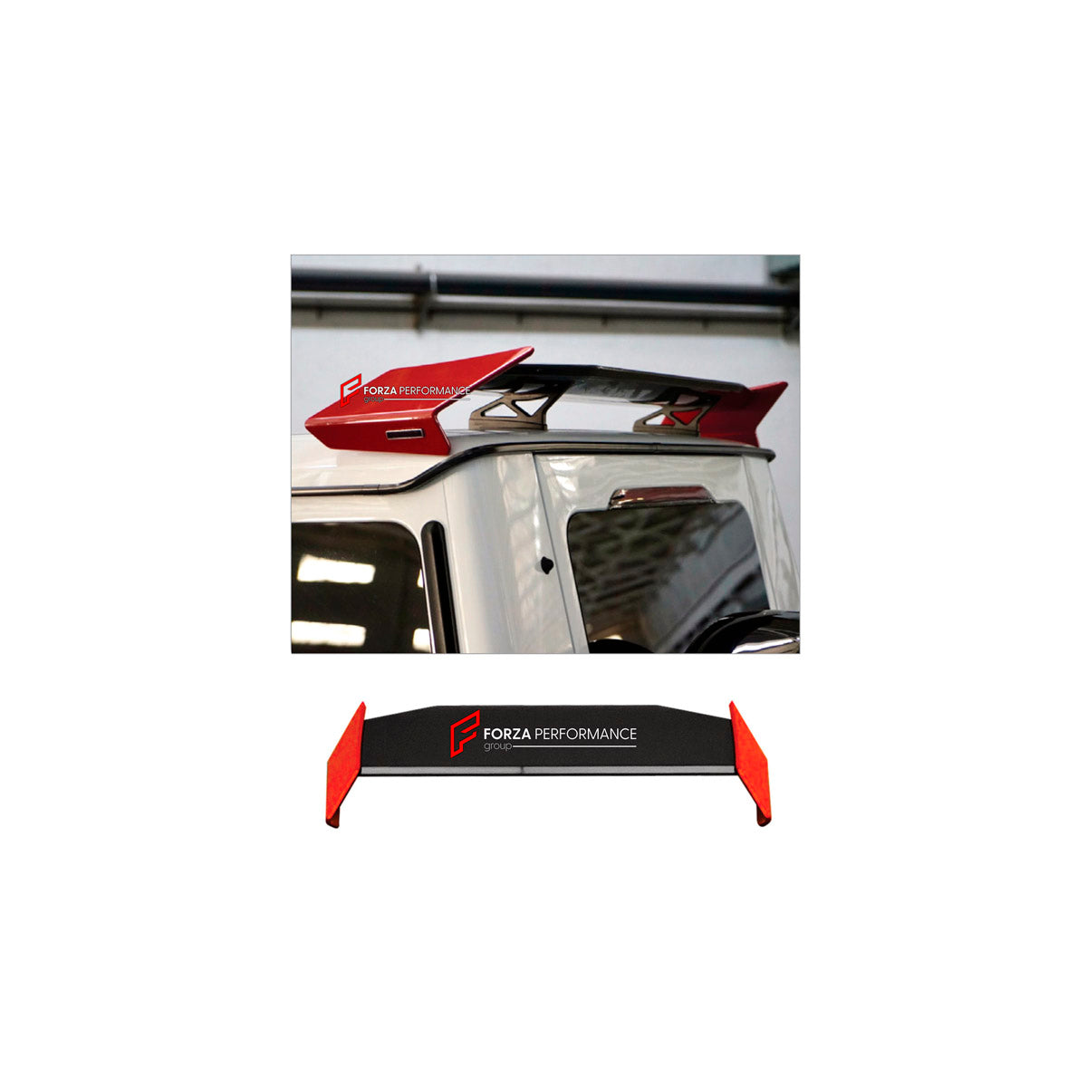 CONVERSION DRY CARBON REAR SPOILER WING for MERCEDES-BENZ G-CLASS W463 2008 - 2018 UPGRADE to G-CLASS W464 2019 - 2024