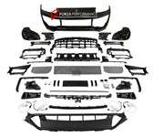 CONVERSION FRONT BUMPER ASSEMBLY and HEADLIGHTS for PORSCHE CAYENNE E1 9PA 957 FACELIFT 2007 - 2010 UPGRADE to CAYENNE GTS SD E3 9YA 9Y0.2 FACELIFT 2024+