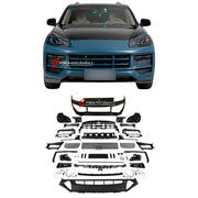 CONVERSION FRONT BUMPER ASSEMBLY and HEADLIGHTS for PORSCHE CAYENNE E1 9PA 957 FACELIFT 2007 - 2010 UPGRADE to CAYENNE GTS SD E3 9YA 9Y0.2 FACELIFT 2024+