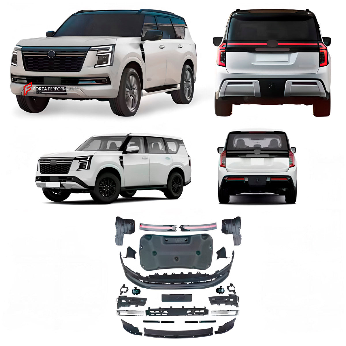 CONVERSION FRONT BUMPER ASSEMBLY for NISSAN PATROL Y63 XE 2024+ UPGRADE to Y63 SE 2024+