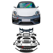 CONVERSION FRONT BUMPER ASSEMBLY for PORSCHE CAYMAN BOXSTER 981 2012 - 2016 upgrade to 718 BOXSTER CAYMAN 982 GT4 2020 - 2023