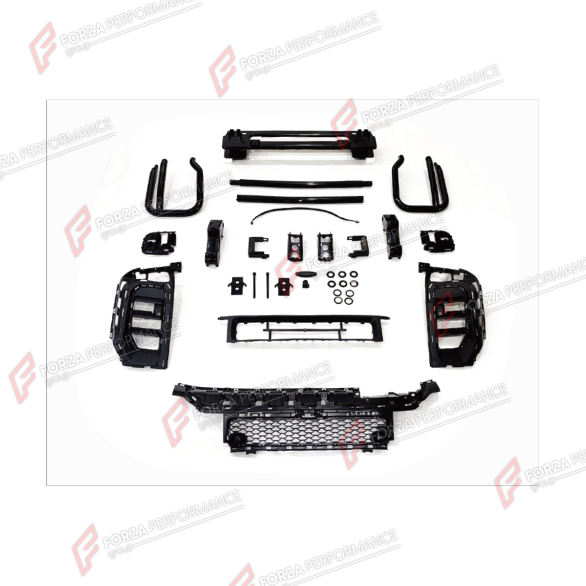 CONVERSION FRONT BUMPER BULL BAR for MERCEDES-BENZ G-CLASS W464 2019 - 2024 UPGRADE to G-CLASS W465 G63 2025+