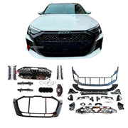 CONVERSION FRONT BUMPER KIT for AUDI A3 8Y 2020 - 2024 upgrade to RS3 8Y FACELIFT 2025+