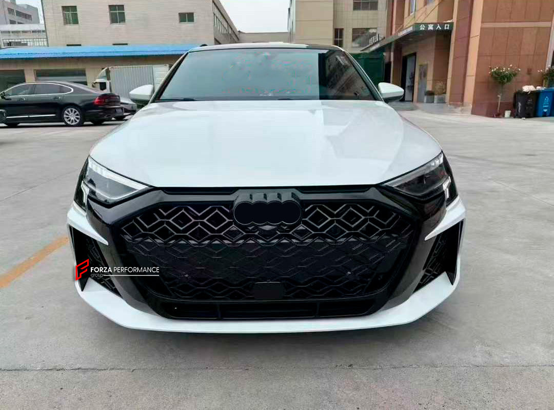 CONVERSION FRONT BUMPER KIT for AUDI A3 8Y 2020 - 2024 upgrade to RS3 8Y FACELIFT 2025+
