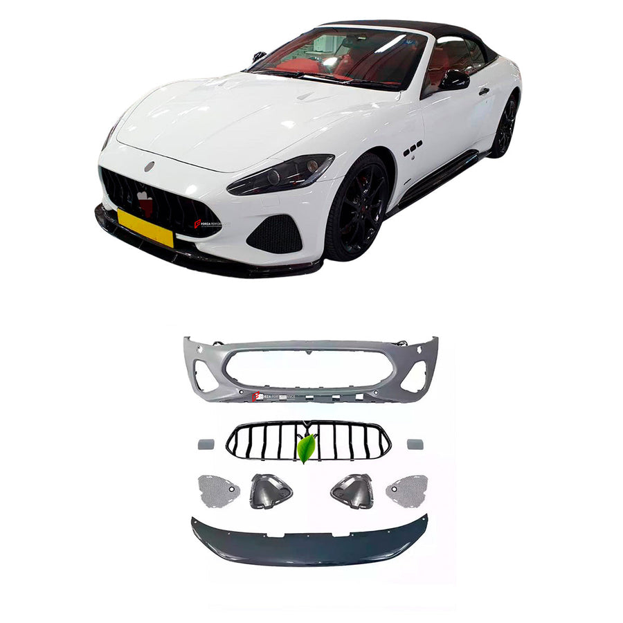 Buy Now CONVERSION FRONT BUMPER KIT for MASERATI GRANTURISMO 1 M145 2007 - 2019 upgrade to M189 2023+ and upgrade car parts from SIR Tuning at the Best Price. Headlights, Tail lights, Bodykits, Navigations, body kit and more - Fast & Free Shipping within Europe, US & Worldwide.