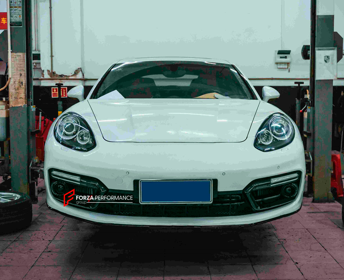 CONVERSION FRONT BUMPER WITH LED LIGHTS for PORSHE PANAMERA 970.2 2013 - 2016 UPGRAGE TO 971.1 2016 - 2020