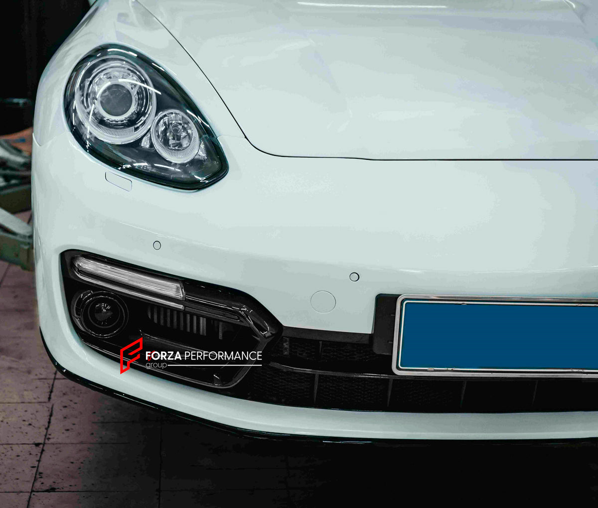 CONVERSION FRONT BUMPER WITH LED LIGHTS for PORSHE PANAMERA 970.2 2013 - 2016 UPGRAGE TO 971.1 2016 - 2020