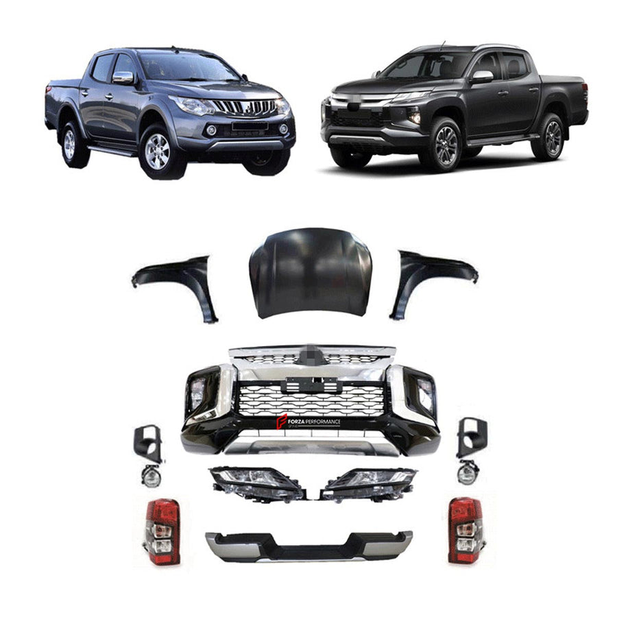 Buy Now CONVERSION MITSUBISHI TRITON 3 III BODY KIT for MITSUBISHI TRITON 2 II L200 2015 - 2018 and upgrade car parts from SIR Tuning at the Best Price. Headlights, Tail lights, Bodykits, Navigations, Carbon body kit and more - Fast & Free Shipping within Europe, US & Worldwide.