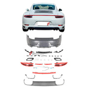 CONVERSION REAR BUMPER KIT for PORSCHE 911 991.1 CARRERA 2011 - 2017 upgrade to 991.2 CARRERA 2015 - 2020