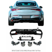 REAR DIFFUSER with EXHAUST TIPS for MERCEDES BENZ CLE CLASS AMG CLE53 2024+ C236 A236 X236
