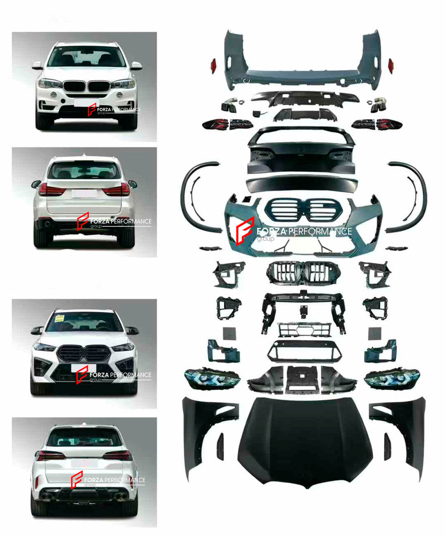 Buy Now CONVERSION UPGRADE BODY KIT FOR BMW X5 F15 2013 - 2018 UPGRADE TO BMW X5M F95 LCI 2023+ FACELIFT and upgrade car parts from SIR Tuning at the Best Price. Headlights, Tail lights, Bodykits, Navigations, body kit and more - Fast & Free Shipping within Europe, US & Worldwide.