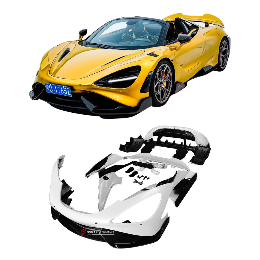 Buy Now CONVERSION UPGRADE BODY KIT for MCLAREN 720S SPIDER 2018 - 2023 upgrade to 765LT and upgrade car parts from SIR Tuning at the Best Price. Headlights, Tail lights, Bodykits, Navigations, body kit and more - Fast & Free Shipping within Europe, US & Worldwide.