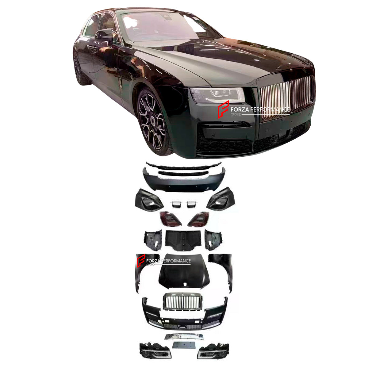 CONVERSION UPGRADE BODY KIT for ROLLS-ROYCE GHOST 1 2009 - 2014 upgrade to GHOST 3 2020 - 2025