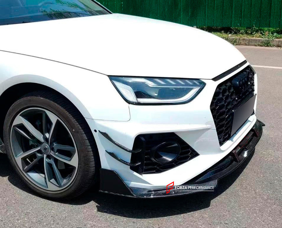Buy Now CONVERSION UPGRADE AERO KIT for AUDI A4 B9 FACELIFT 2020+ to AUDI RS4 B9 FACELIFT 2020+ and upgrade car parts from SIR Tuning at the Best Price. Headlights, Tail lights, Bodykits, Navigations, body kit and more - Fast & Free Shipping within Europe, US & Worldwide.