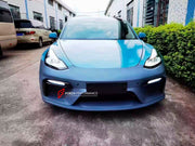 CONVERSION UPGRADE FRONT BUMPER KIT for TESLA MODEL 3 2017 - 2023 upgrade to 718 982 GT4