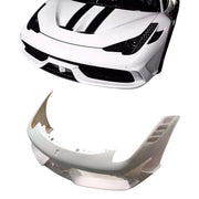 CONVERSION UPGRADE FRONT BUMPER WITH HOOD BONNET for FERRARI 458 2009 - 2015 upgrade to SPECIALE