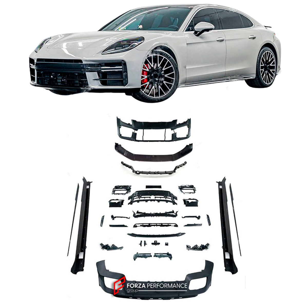 CONVERSION BODY KIT for PORSCHE PANAMERA S 4S 4E HYBRID 976 UPGRADE to PORSCHE PANAMERA 976 GTS FACELIFT