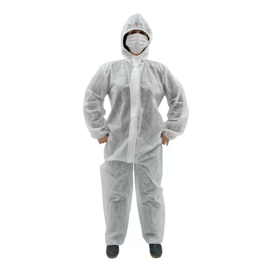 Coverall Overall Dustproof Workwear Jumpsuit 100% polypropylene with Hood Disposable size M/L – product image 1