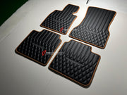 CUSTOM FLOOR MATS CARPETS for BMW 7 SERIES G70 2023+ LEATHER NYLON VELOUR ALCANTARA