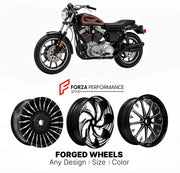 CUSTOM FORGED MOTORCYCLE WHEELS RIMS for HARLEY DAVIDSON XR1000 1983 - 1984