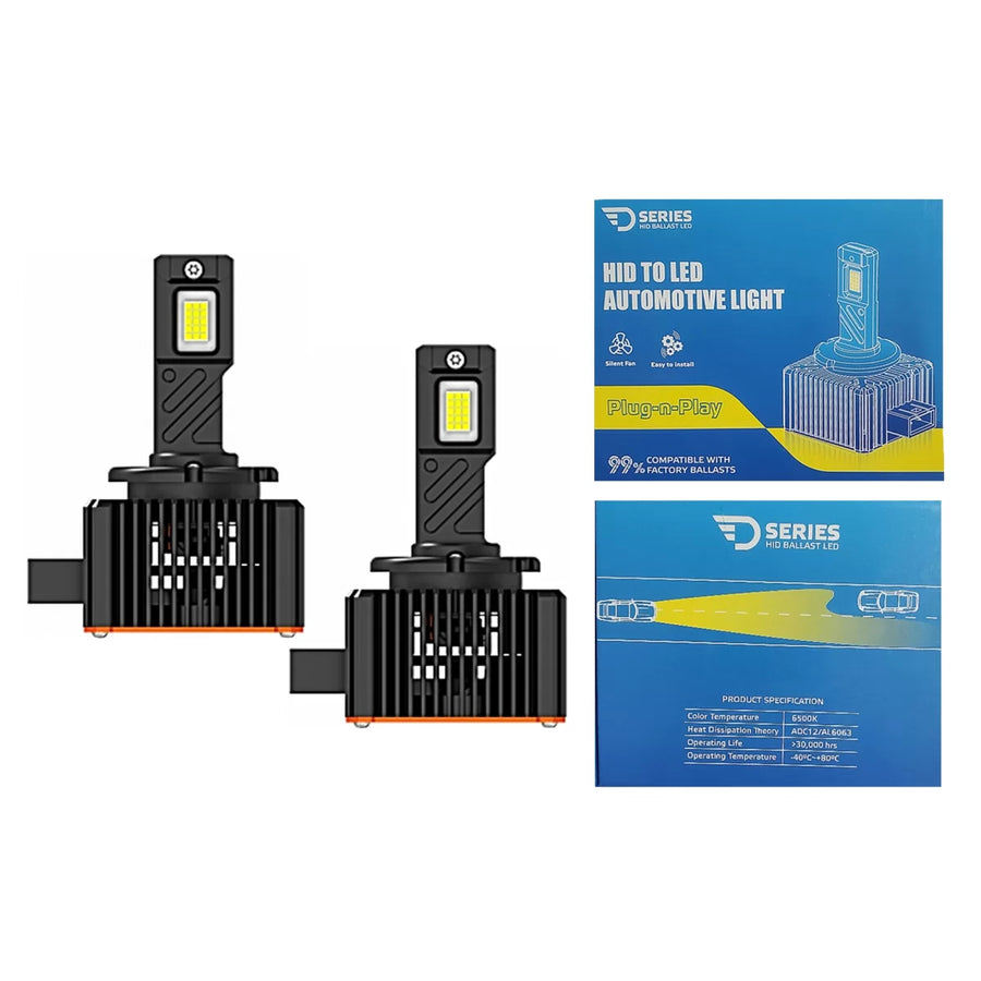 D1R LED Car Headlight Bulbs D Series 6000K High Power Conversion Xenon to LED – product image 1