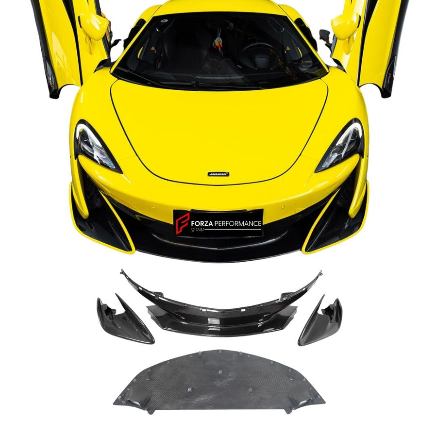 Buy Now DARWINPRO CONVERSION CARBON FRONT BUMPER LIP for MCLAREN 540C 570S 2015 - 2020 UPGRADE to 600LT 2018 - 2021 and upgrade car parts from SIR Tuning at the Best Price. Headlights, Tail lights, Bodykits, Navigations, Body Kit and more - Fast & Free Shipping within Europe, US & Worldwide.