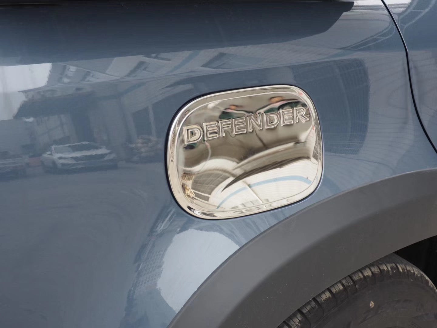 For Defender 90/110 2020 Fuel Tank Cap Gas Oil Box Cover Trim