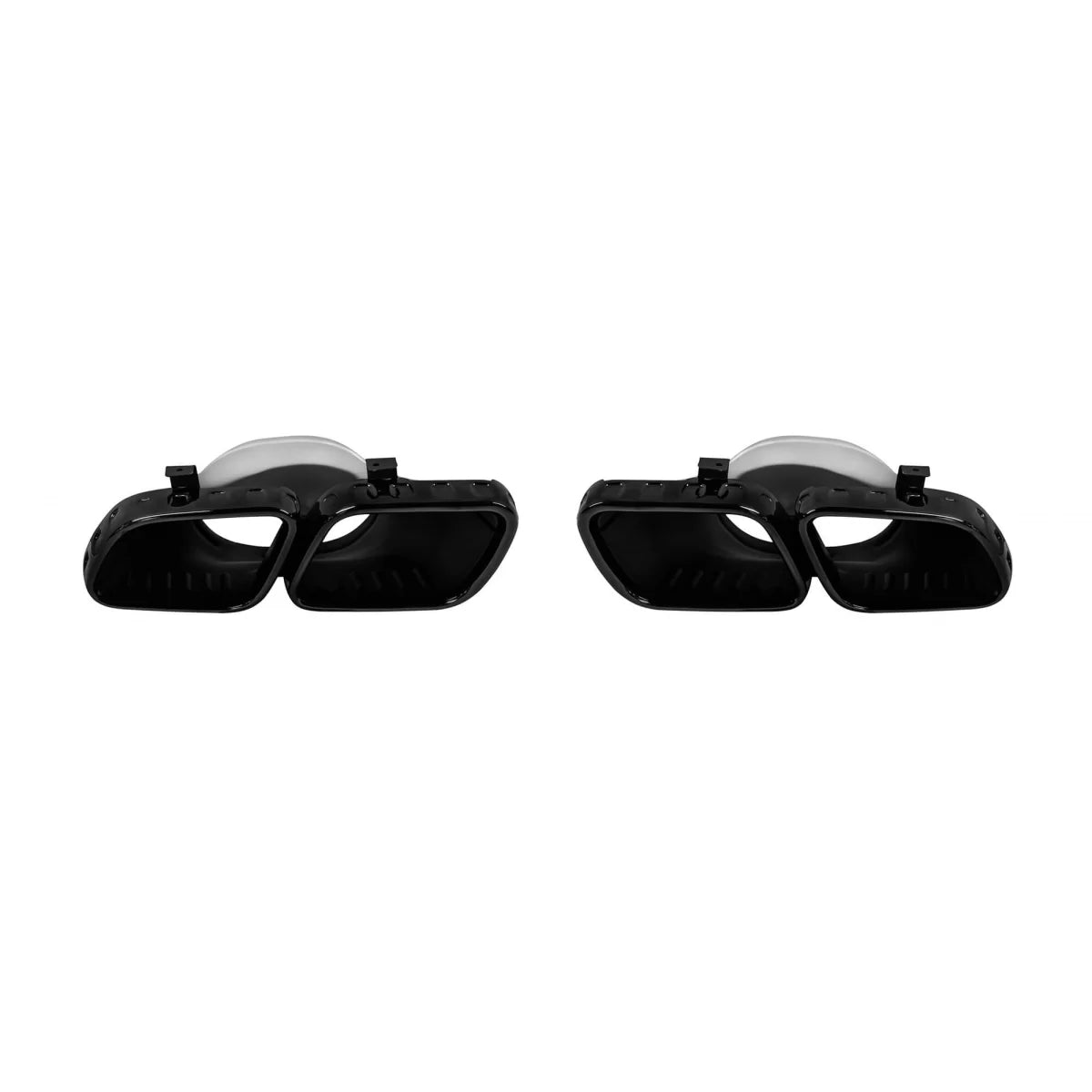 A Design black exhaust tips type GLE63 suitable for Mercedes GLE W167, GLS X167 after 2019, GLE Coupe C167 after 2020, A Desi