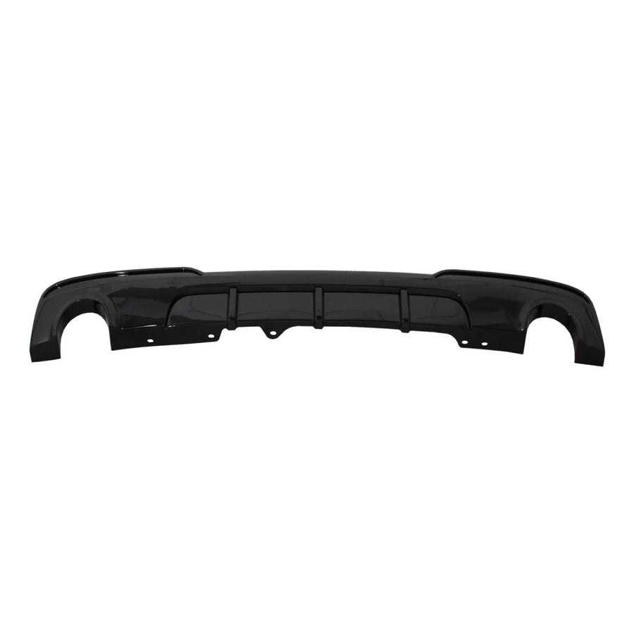Double Outlet Single Exhaust Diffuser suitable for BMW 5 Series F10 F11 Non-LCI LCI (2011-2017) M-Technik Design Piano Black 