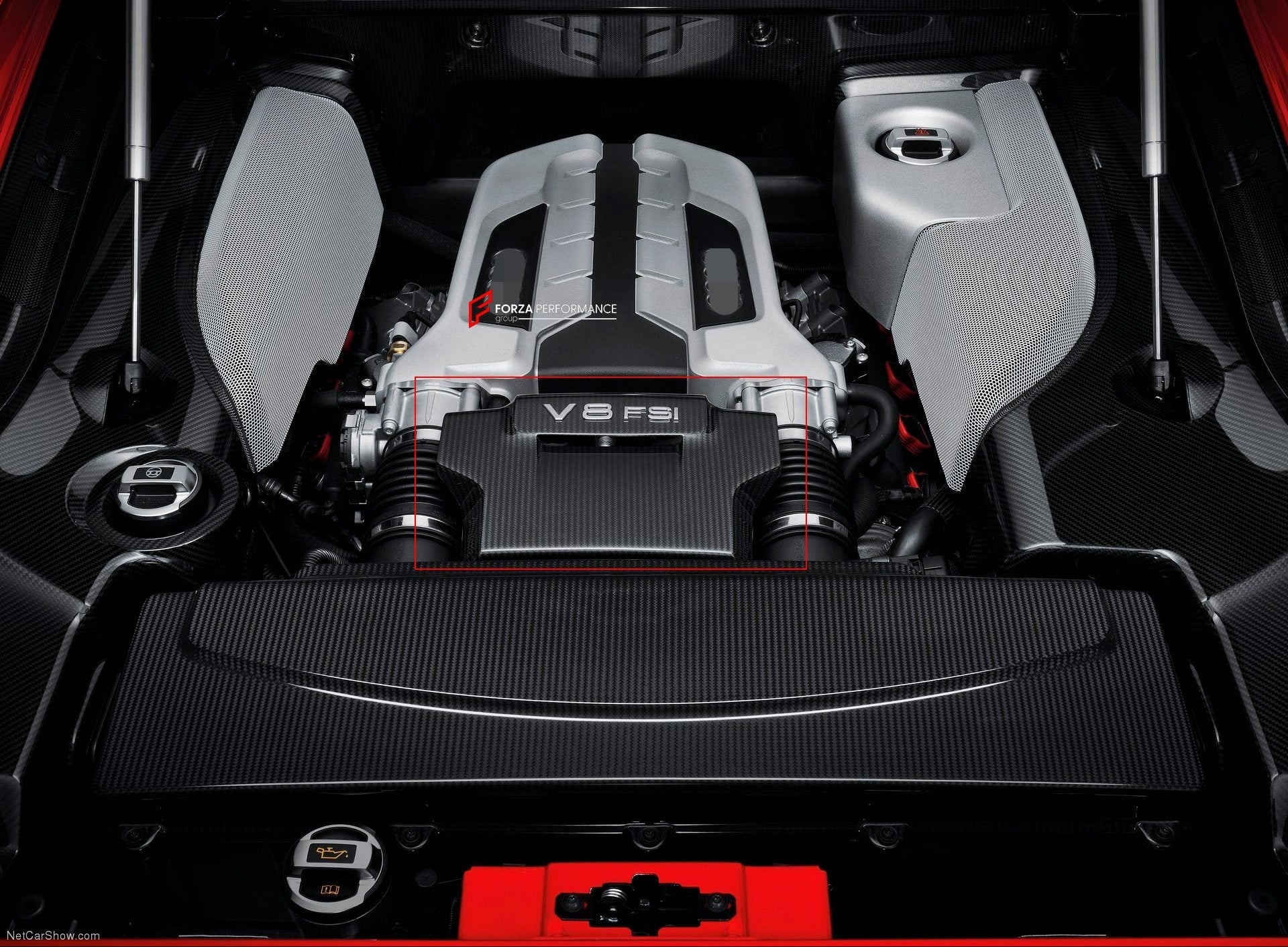 DRY CARBON AIR INTAKE PANEL for AUDI R8 V8 V10 2007 - 2012
