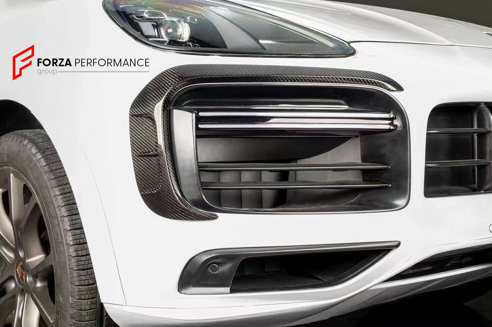 DRY CARBON AIR VENT COVERS for PORSCHE CAYENNE TURBO E3 - 9Y0