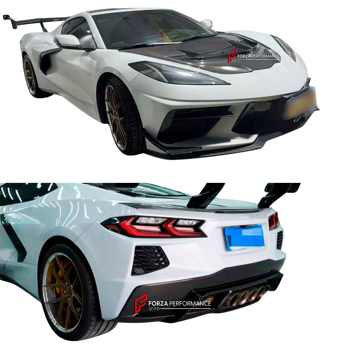 DRY CARBON BODY KIT for CHEVROLET CORVETTE C8 2020+