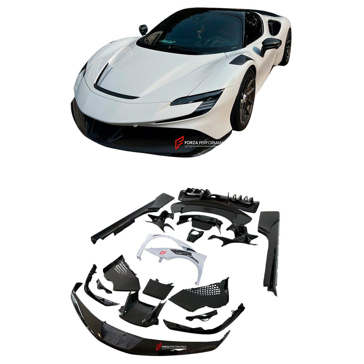 DRY CARBON BODY KIT FOR FERRARI SF90 SPIDER