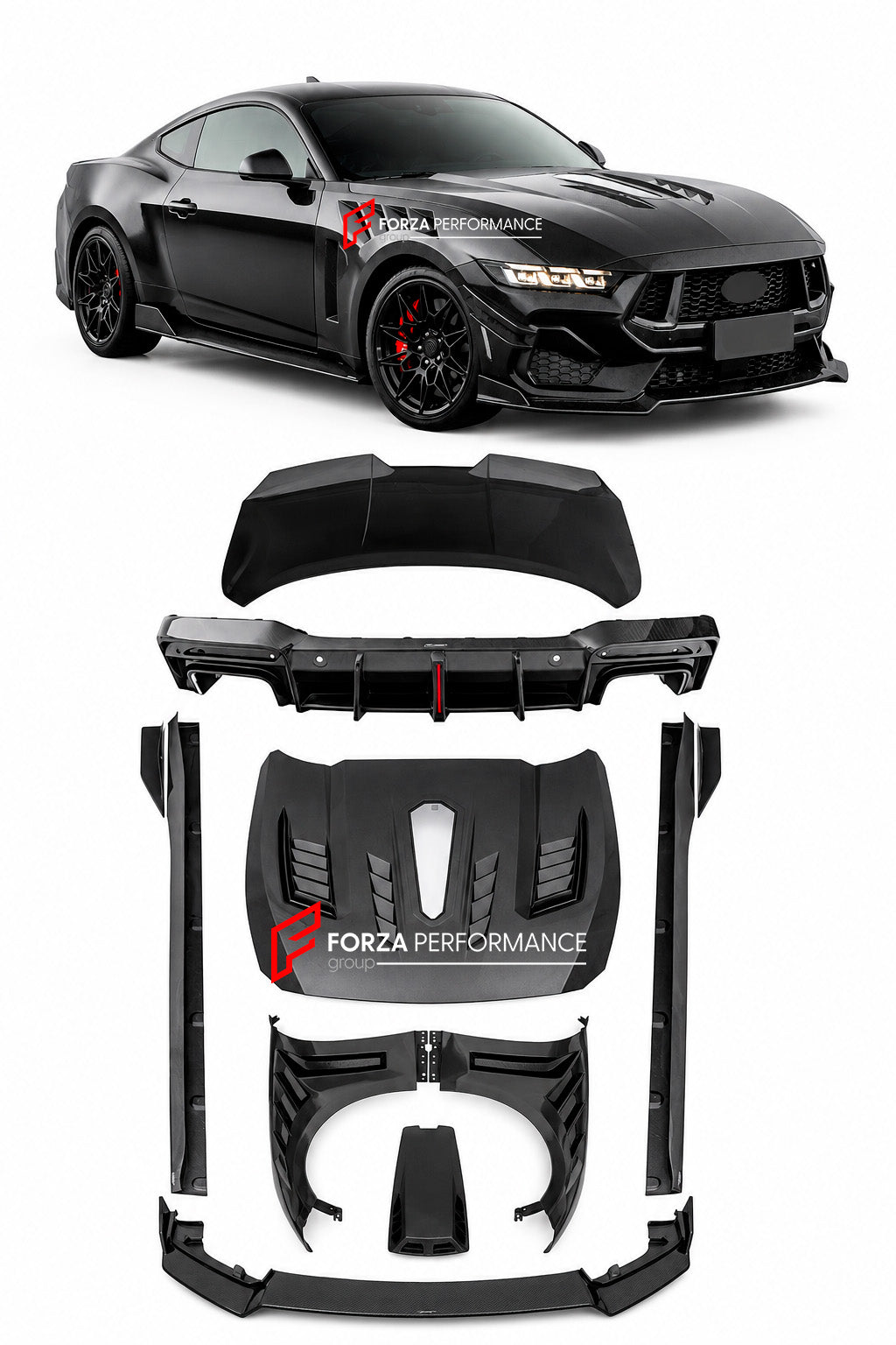 Buy Now DRY CARBON WIDEBODY KIT for FORD MUSTANG S650 2024+ and upgrade car parts from SIR Tuning at the Best Price. Headlights, Tail lights, Bodykits, Navigations, body kit and more - Fast & Free Shipping within Europe, US & Worldwide.