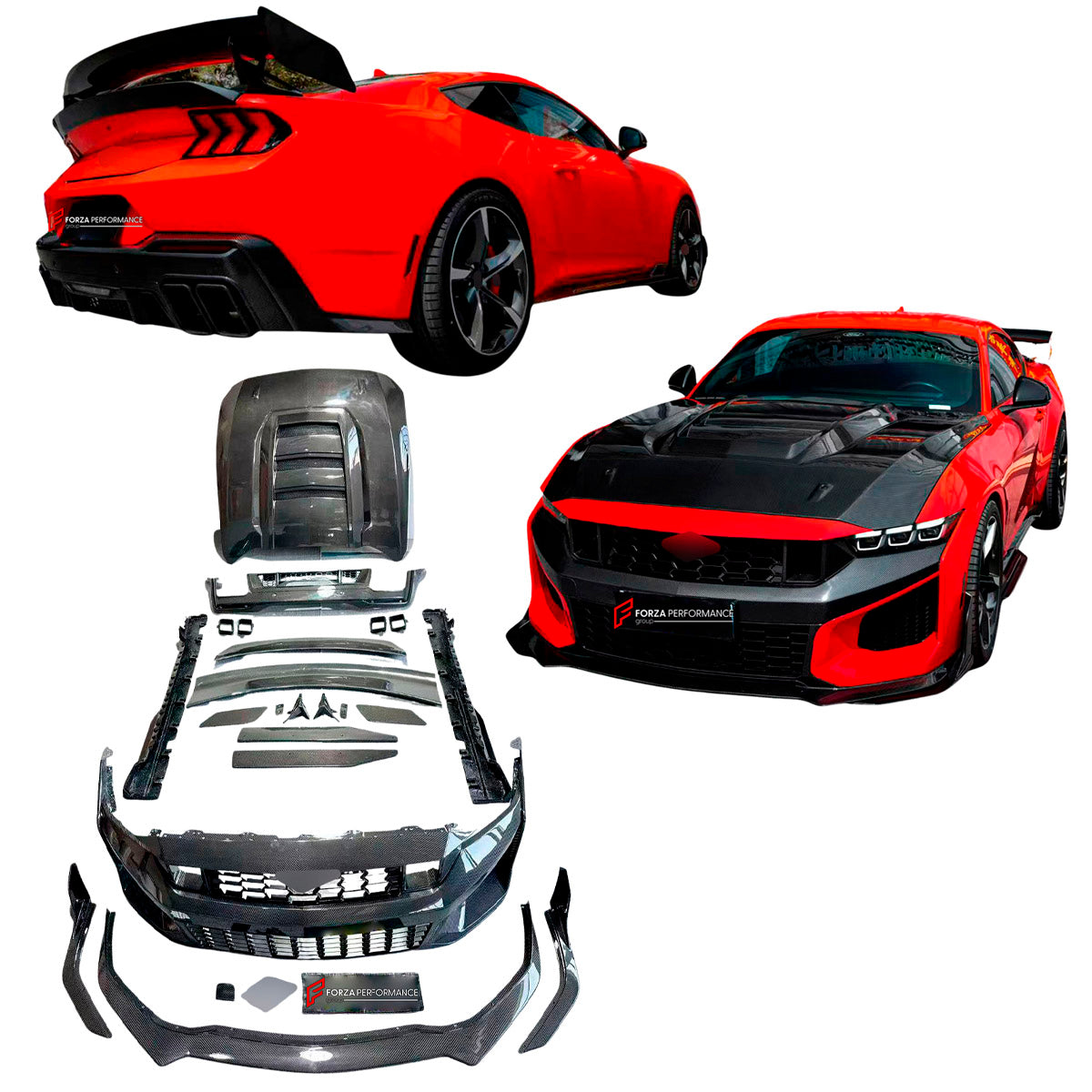 DRY CARBON BODY KIT for FORD MUSTANG VII S650 DARK HORSE 2024+
