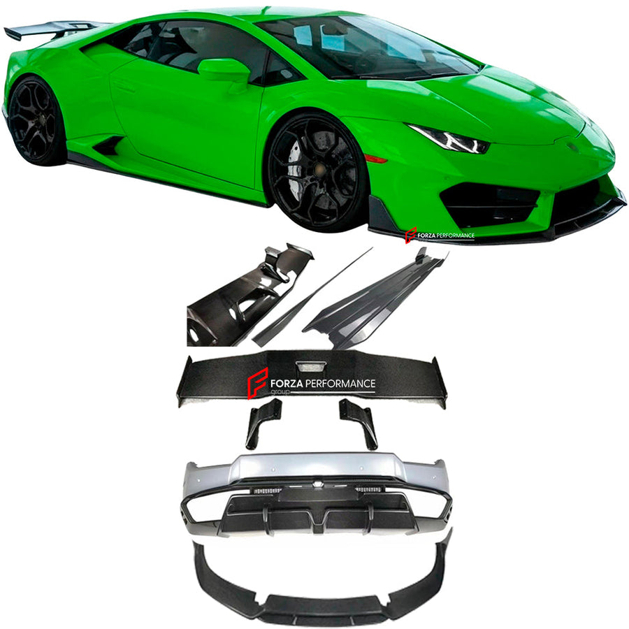 Buy Now DRY CARBON FIBER BODY KIT for LAMBORGHINI HURACAN LP580 2017 - 2020 and upgrade car parts from SIR Tuning at the Best Price. Headlights, Tail lights, Bodykits, Navigations, body kit and more - Fast & Free Shipping within Europe, US & Worldwide.