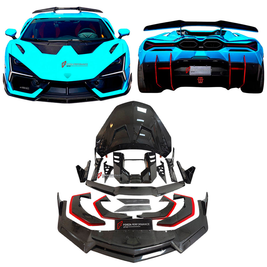 Buy Now DRY CARBON BODY KIT for LAMBORGHINI REVUELTO 2023+ and upgrade car parts from SIR Tuning at the Best Price. Headlights, Tail lights, Bodykits, Navigations, body kit and more - Fast & Free Shipping within Europe, US & Worldwide.