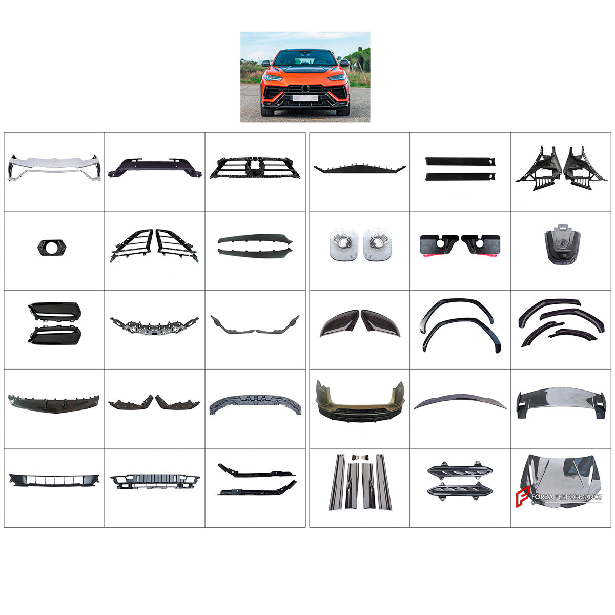 DRY CARBON BODY KIT for LAMBORGHINI URUS P