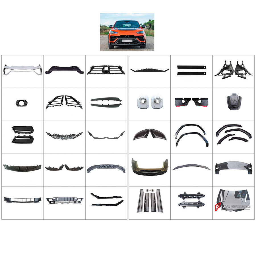 Buy Now DRY CARBON BODY KIT for LAMBORGHINI URUS P and upgrade car parts from SIR Tuning at the Best Price. Headlights, Tail lights, Bodykits, Navigations, Body Kit and more - Fast & Free Shipping within Europe, US & Worldwide.