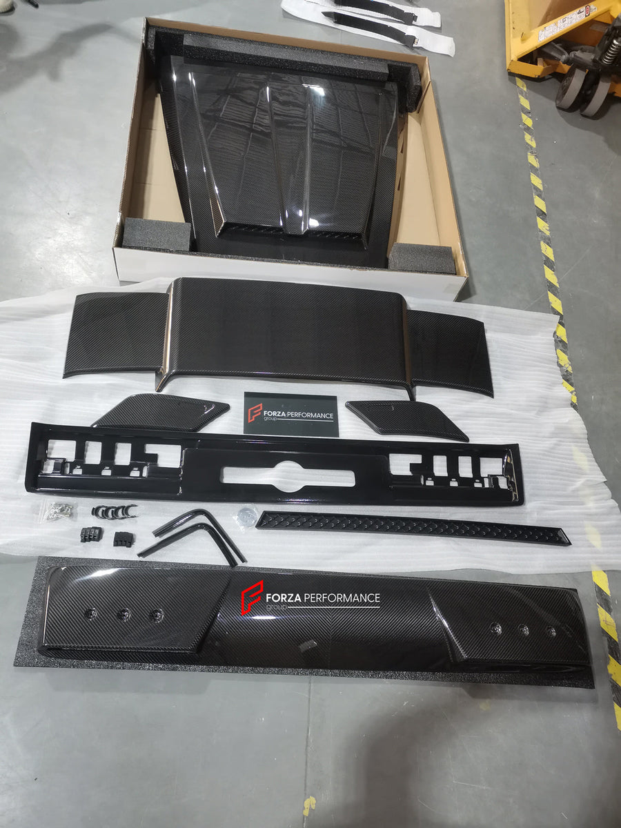 Buy Now DRY CARBON BODY KIT for MERCEDES BENZ G CLASS W463A 2019+ and upgrade car parts from SIR Tuning at the Best Price. Headlights, Tail lights, Bodykits, Navigations, Carbon body kit and more - Fast & Free Shipping within Europe, US & Worldwide.